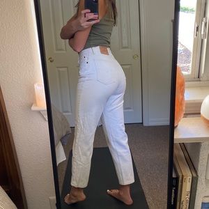 White mom jeans